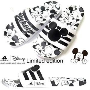 Sandals Adidas X Disney Mickey Mouse Adilette Comport Slides Black/ White
